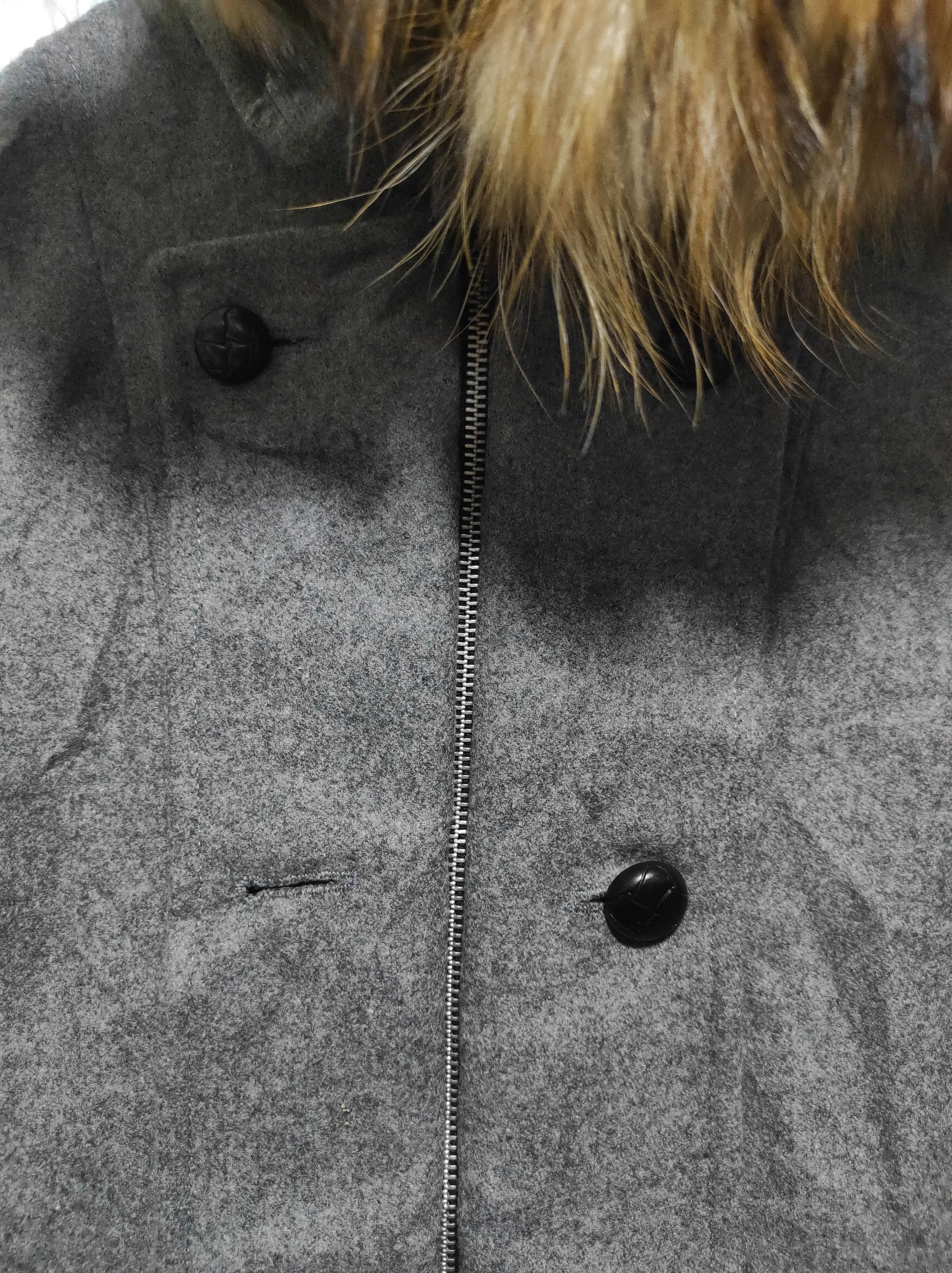 Michel Klein Michel Klein Wool double Zip Fur Hoodie Jacket Size US S / EU 44-46 / 1 - 7 Thumbnail