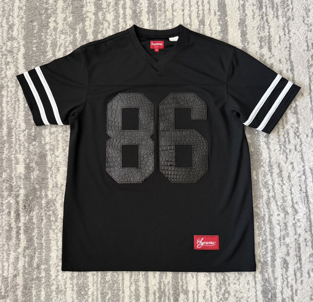 Supreme Supreme Floral Soccer Jersey Black Size M | Grailed