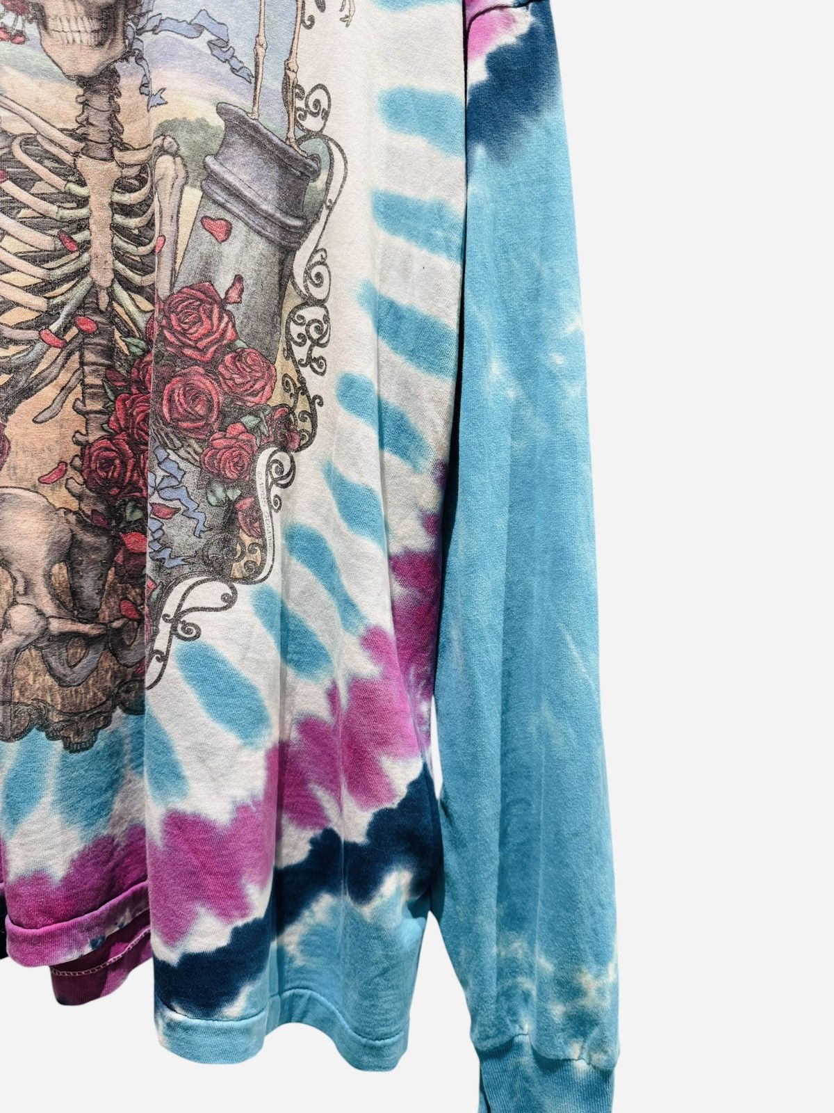 Grateful Dead Thrashed and Faded Vintage Grateful Dead Tie-Dye Long Sleeve Size US XXL / EU 58 / 5 - 3 Thumbnail