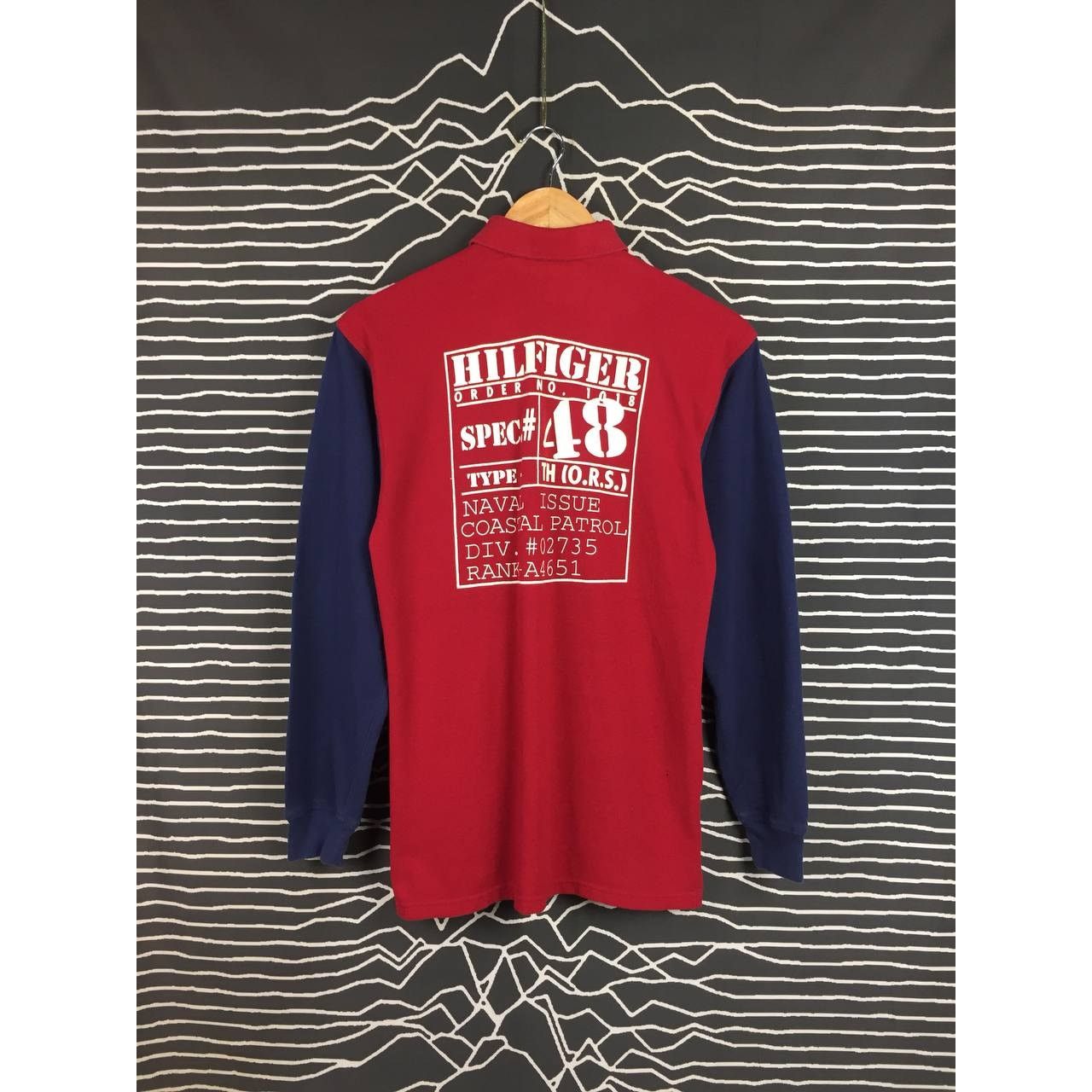 Tommy Hilfiger Vtg Tommy Hilfiger Navigator Color Block Longsleeve Polo Tee Size US S / EU 44-46 / 1 - 8 Thumbnail
