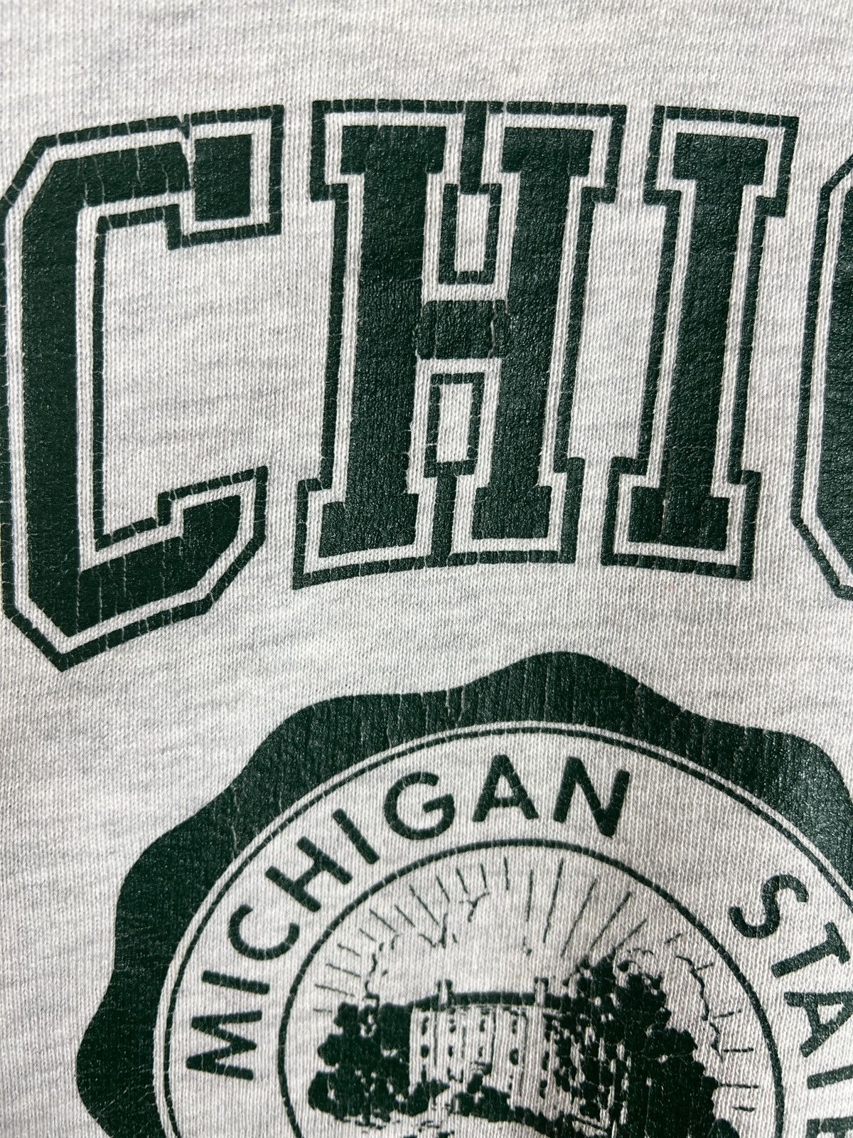 Russell Athletic Vintage 80s Russel Atlantic Michigan State University Hoodie Size US XL / EU 56 / 4 - 7 Thumbnail
