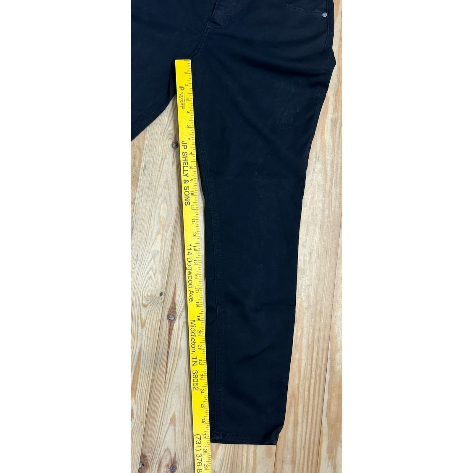 Lee Lee Midrise Skinny Jeans Women 12 M Black Cotton Blend Pants Size 34" / US 12 / IT 48 - 7 Thumbnail