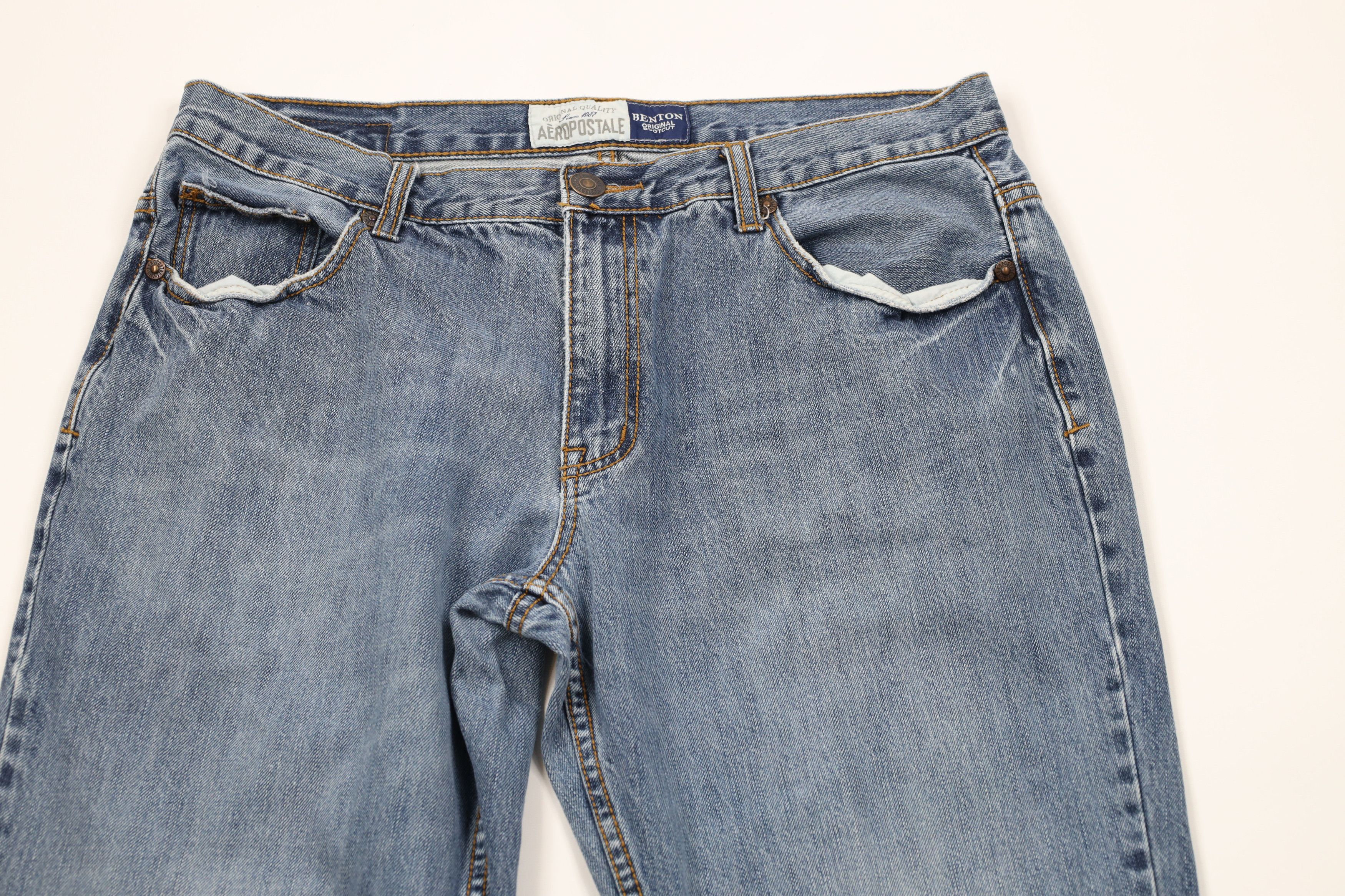 Aeropostale × Vintage Vintage Y2K Aeropostale Wide Leg Original Bootcut Jeans Size US 36 / EU 52 - 2 Thumbnail