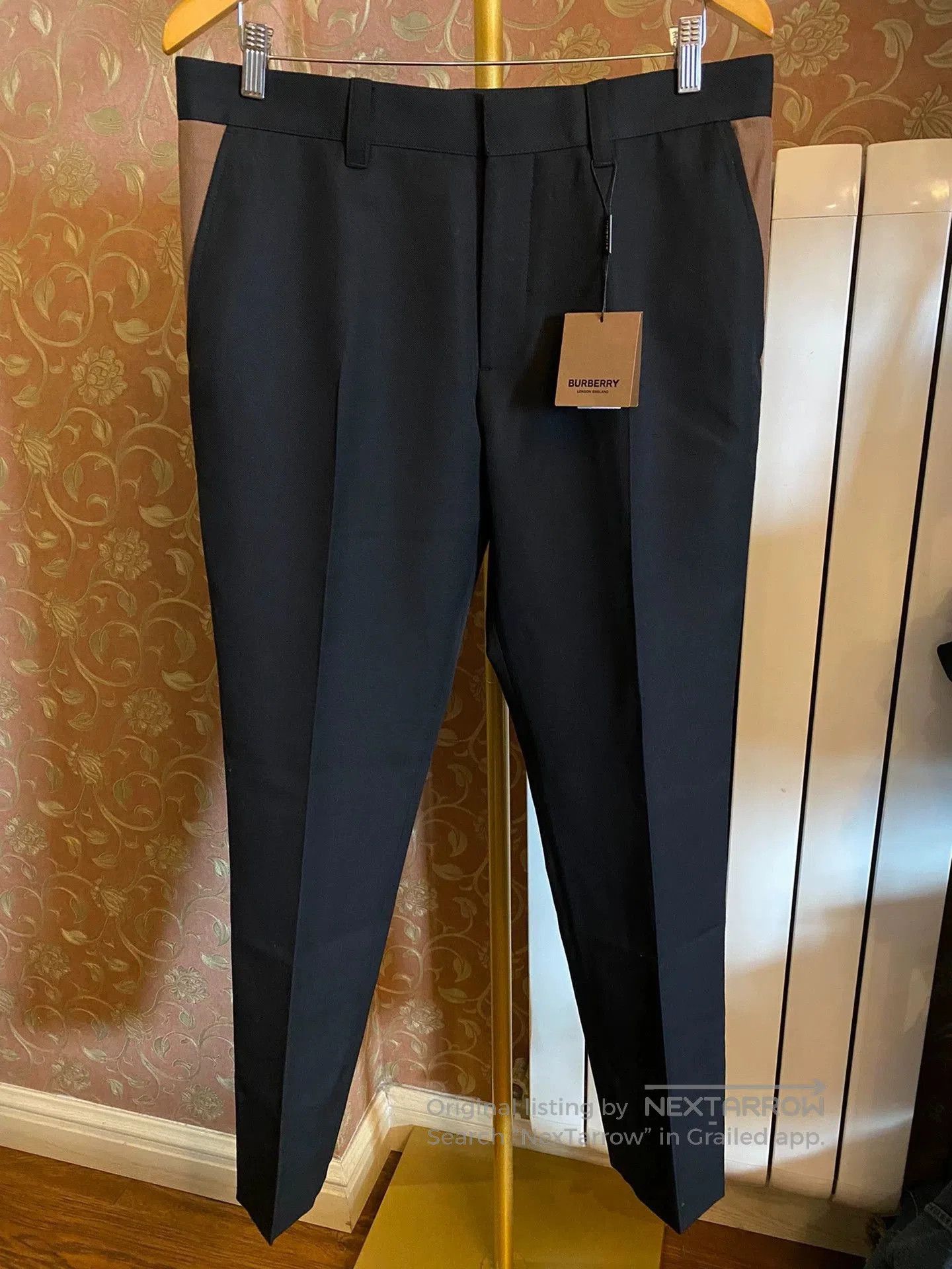 Burberry Black Tailored Casual Pants Size 34. Size US 34 / EU 50 - 1 Thumbnail