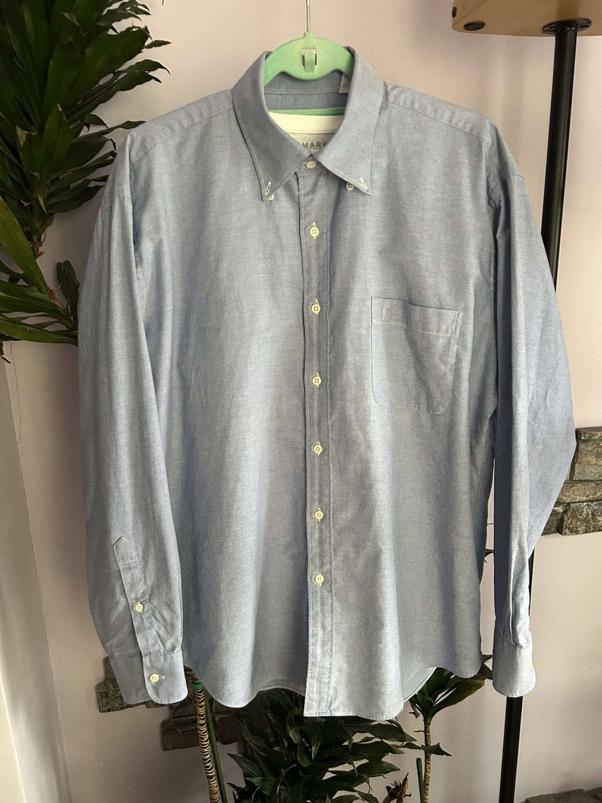 Saint Laurent Paris YSL light Cotton Shirt overshirt Size US L / EU 52-54 / 3 - 13 Thumbnail