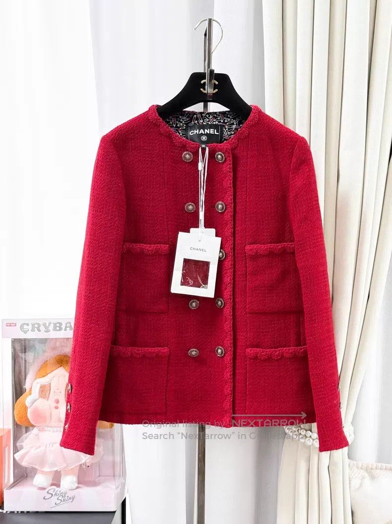 Chanel Chanel Double-breasted four-pocket diamond buckle tweed wa Size XS / US 0-2 / IT 36-38 - 1 Thumbnail
