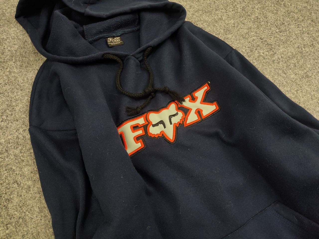 Fox Racing Vintage 90's Fox Racing Oversized logo blue Hoodie Size US L / EU 52-54 / 3 - 8 Thumbnail