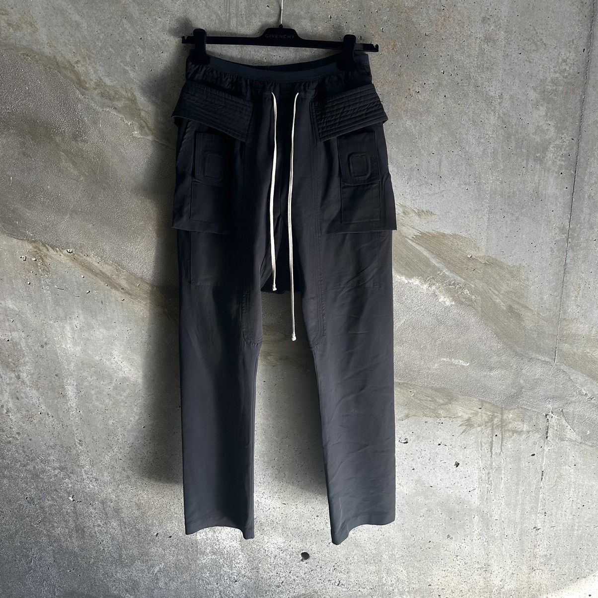 image of Rick Owens Mainline Ss11 “Anthem” Creatch Cargo Pants in Black, Men's (Size 32)