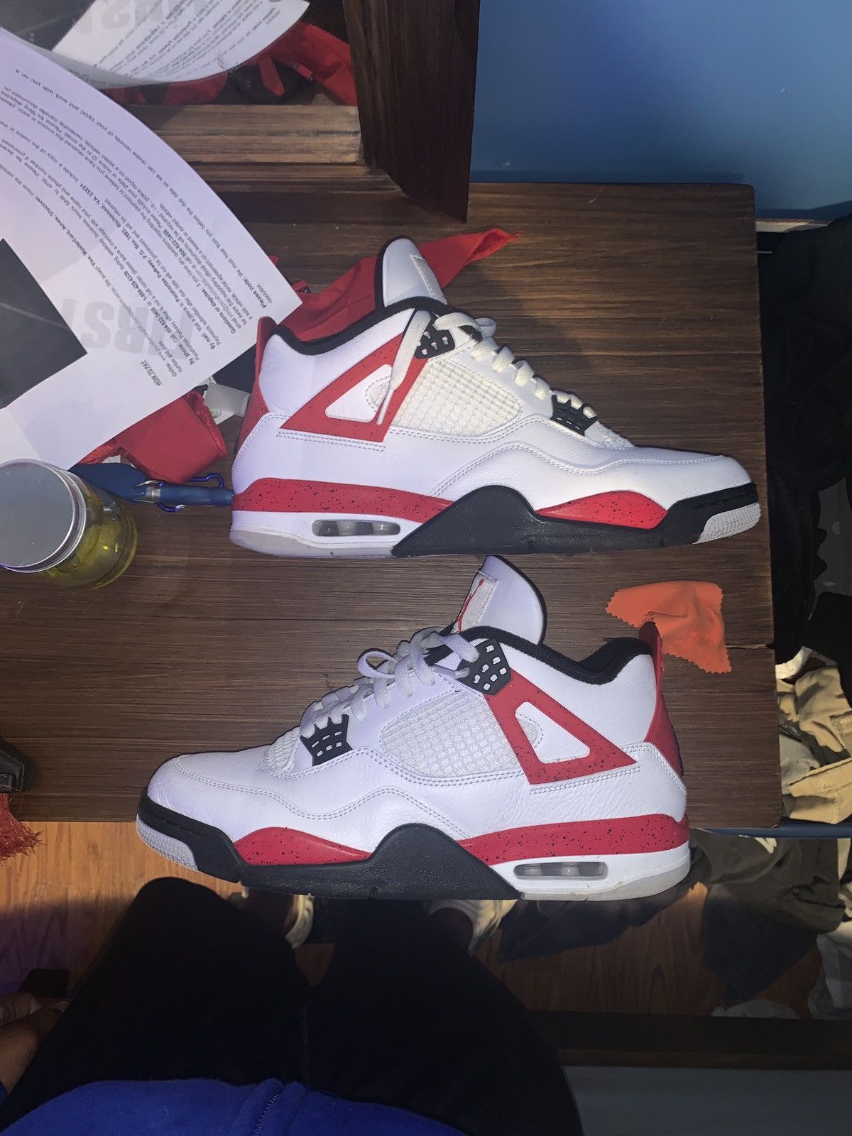 Jordan Brand Jordan 4 Red Thunder Size US 11.5 / EU 44-45 - 1 Thumbnail