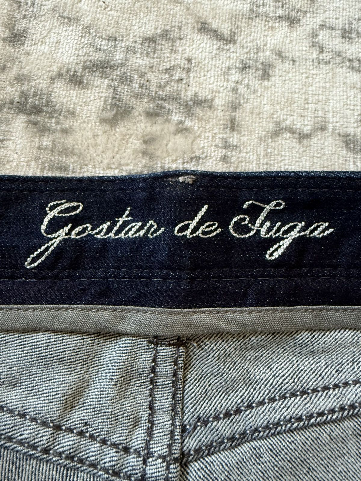 Japanese Brand Gostar De Fuga Shadow Fade Wash Whiskers Skinny Jeans Size US 29 - 21 Thumbnail