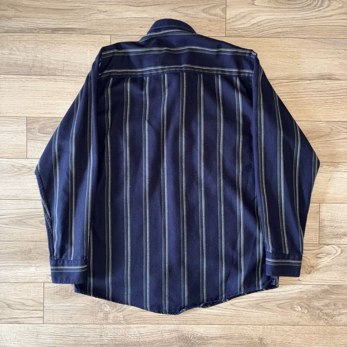 Other 70s/80s Eagle Crest blue striped button up shirt Size US L / EU 52-54 / 3 - 3 Thumbnail
