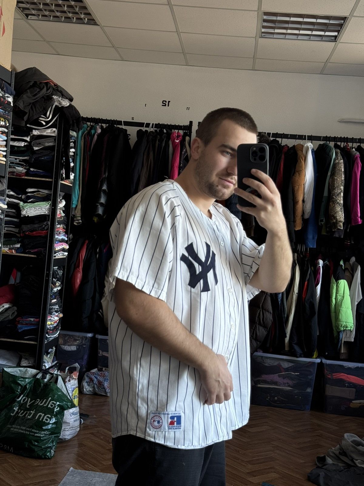 New York Yankees Vintage Yankees cotton jersey Xl Size US XL / EU 56 / 4 - 3 Thumbnail