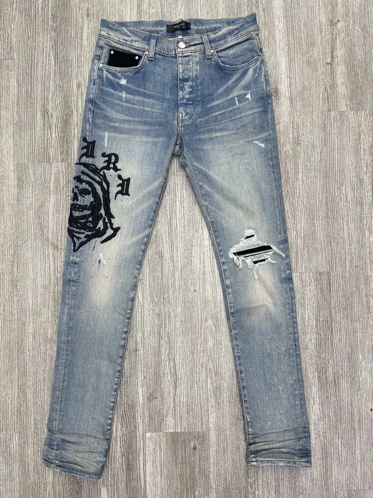 Amiri Amiri Wes Lang jeans Blue Size US 31 - 1 Thumbnail