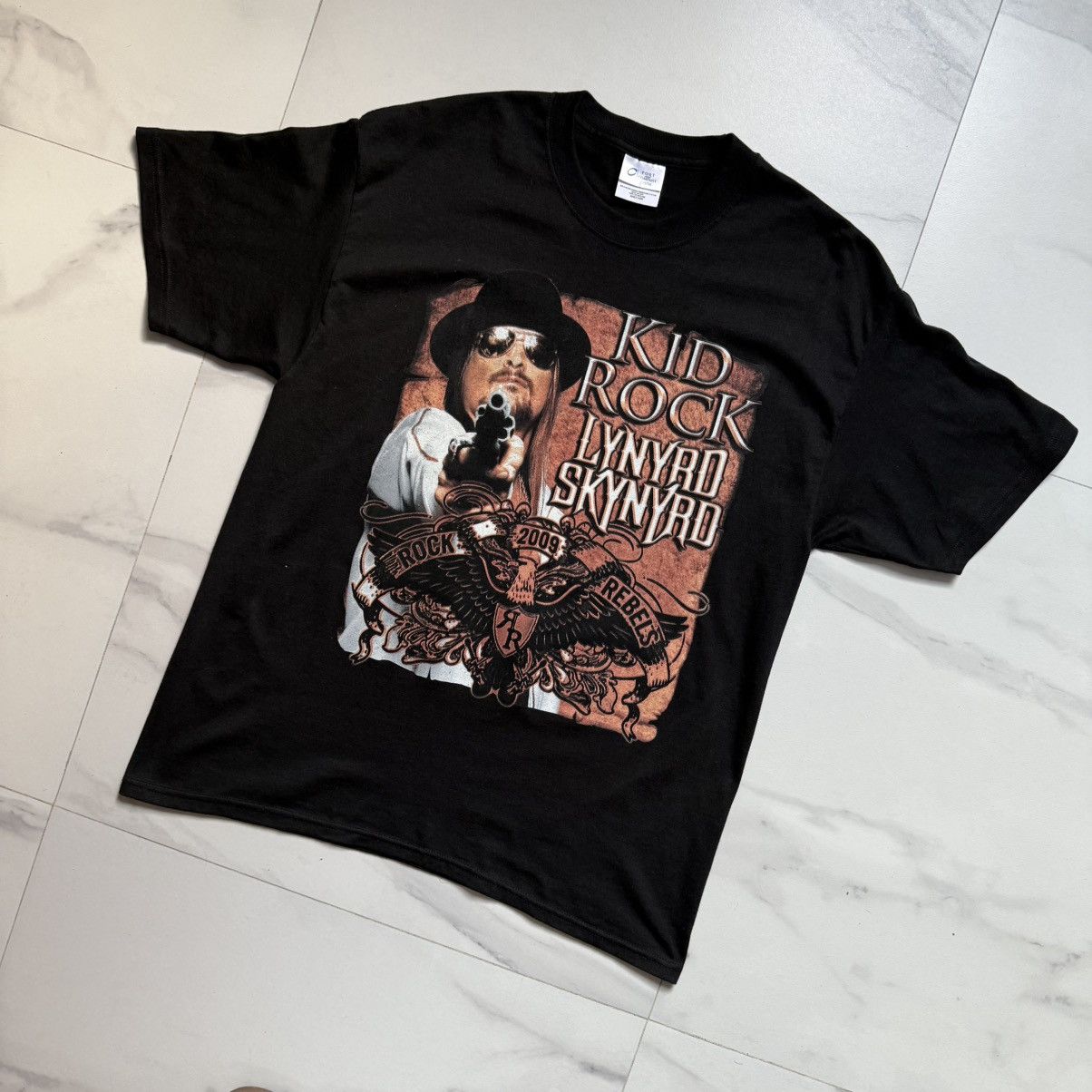 Band Tees × Vintage Kid Rock/Lynyrd Skynyrd Rock Rebels 2009 Tour T-Shirt Size US L / EU 52-54 / 3 - 3 Thumbnail