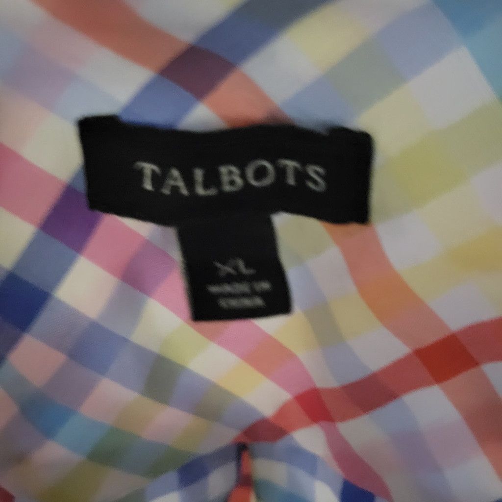 Talbots Talbots Women's Checkered Button-Up Long-Sleeves Shirt Size XL / US 12-14 / IT 48-50 - 7 Thumbnail
