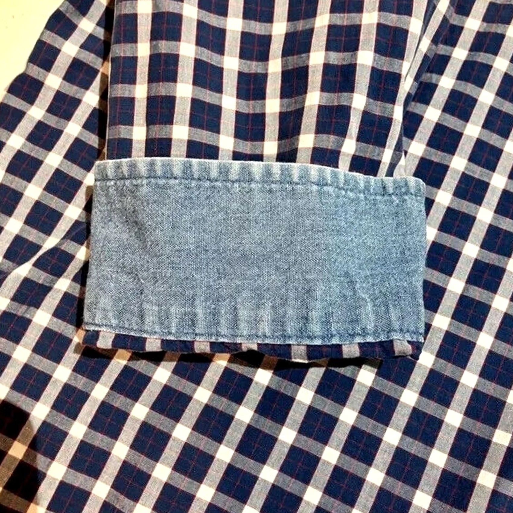 Tommy Hilfiger VINTAGE Tommy Jeans Shirt XXL Button-Up Check 90s Preppy Blue White Red Cotton Men's Size US XXL / EU 58 / 5 - 6 Thumbnail