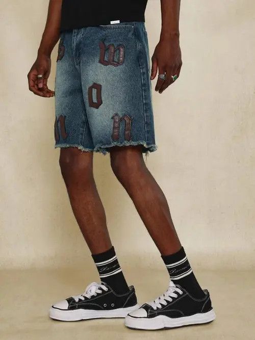 Jean Pants Denim Jeans DRIP Shorts Jorts Size US 32 / EU 48 - 2 Thumbnail