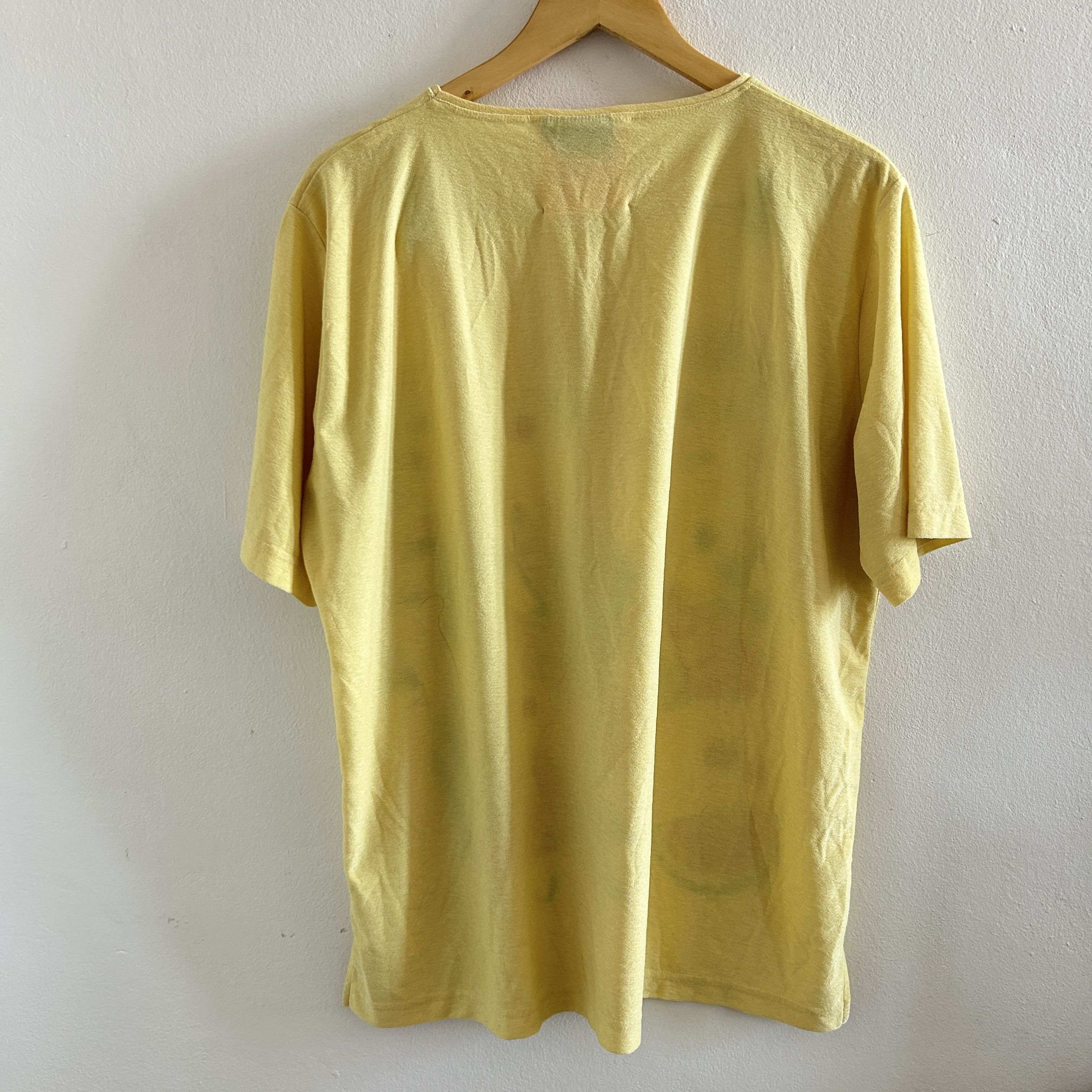 Custommade Custommade Picnic Yellow Tee Reworked Novelty Wearable Art Size XXL / US 16-18 / IT 52-54 - 9 Thumbnail