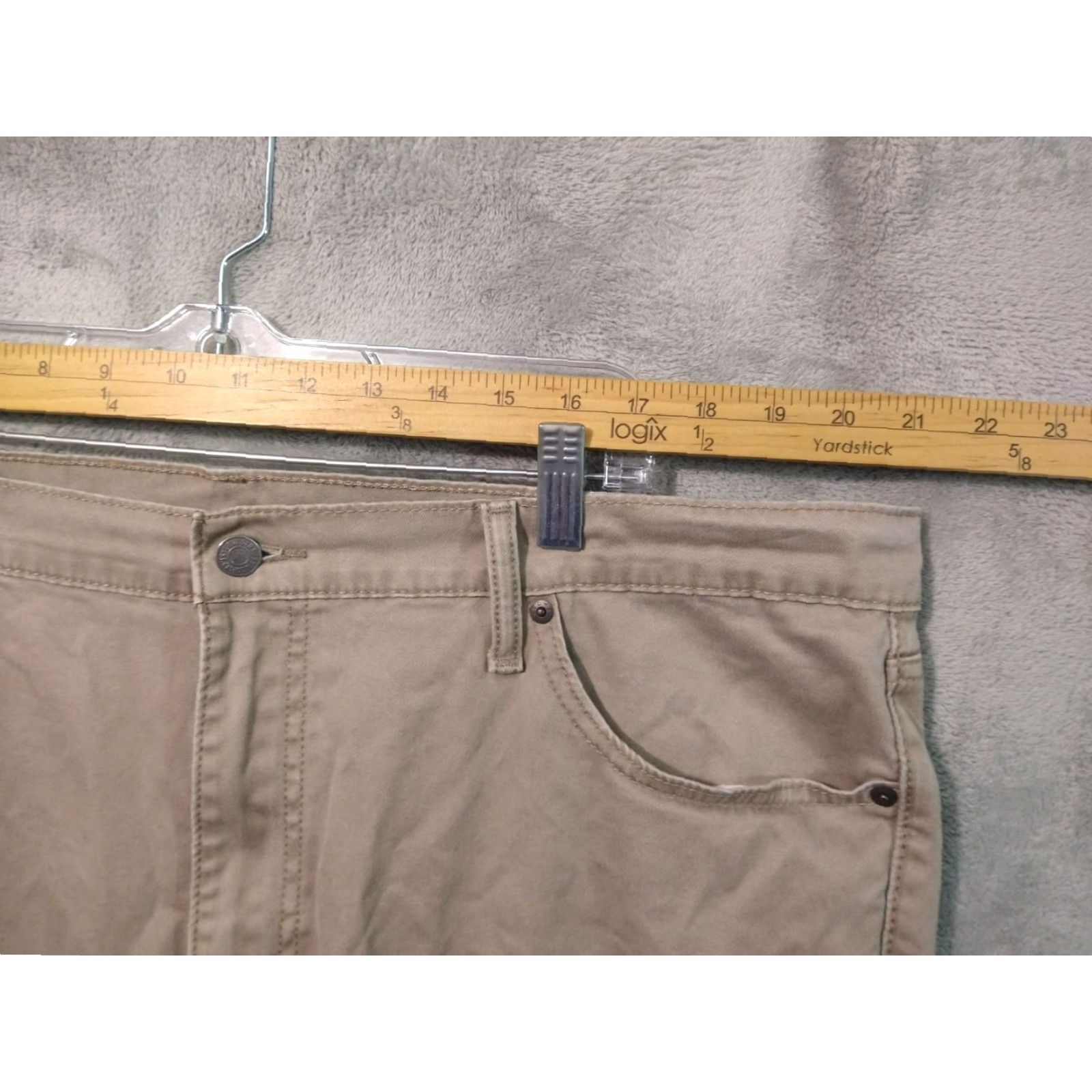Levi's LEVI'S 541 Jeans Mens Athletic Fit Taper Leg Denim 42x25 Beige Inseam 25" Size US 42 / EU 58 - 3 Thumbnail