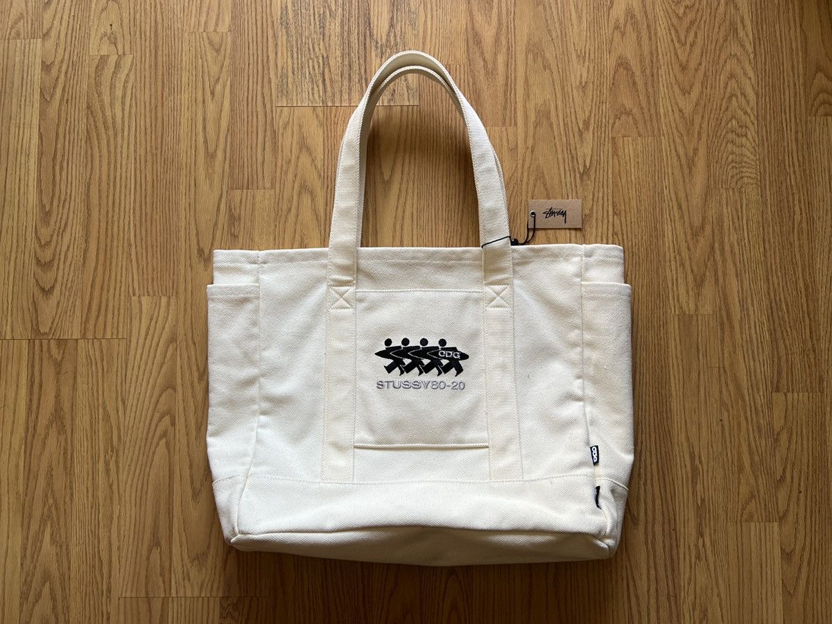 Stussy CDG x Stussy Canvas Tote Bag | Grailed