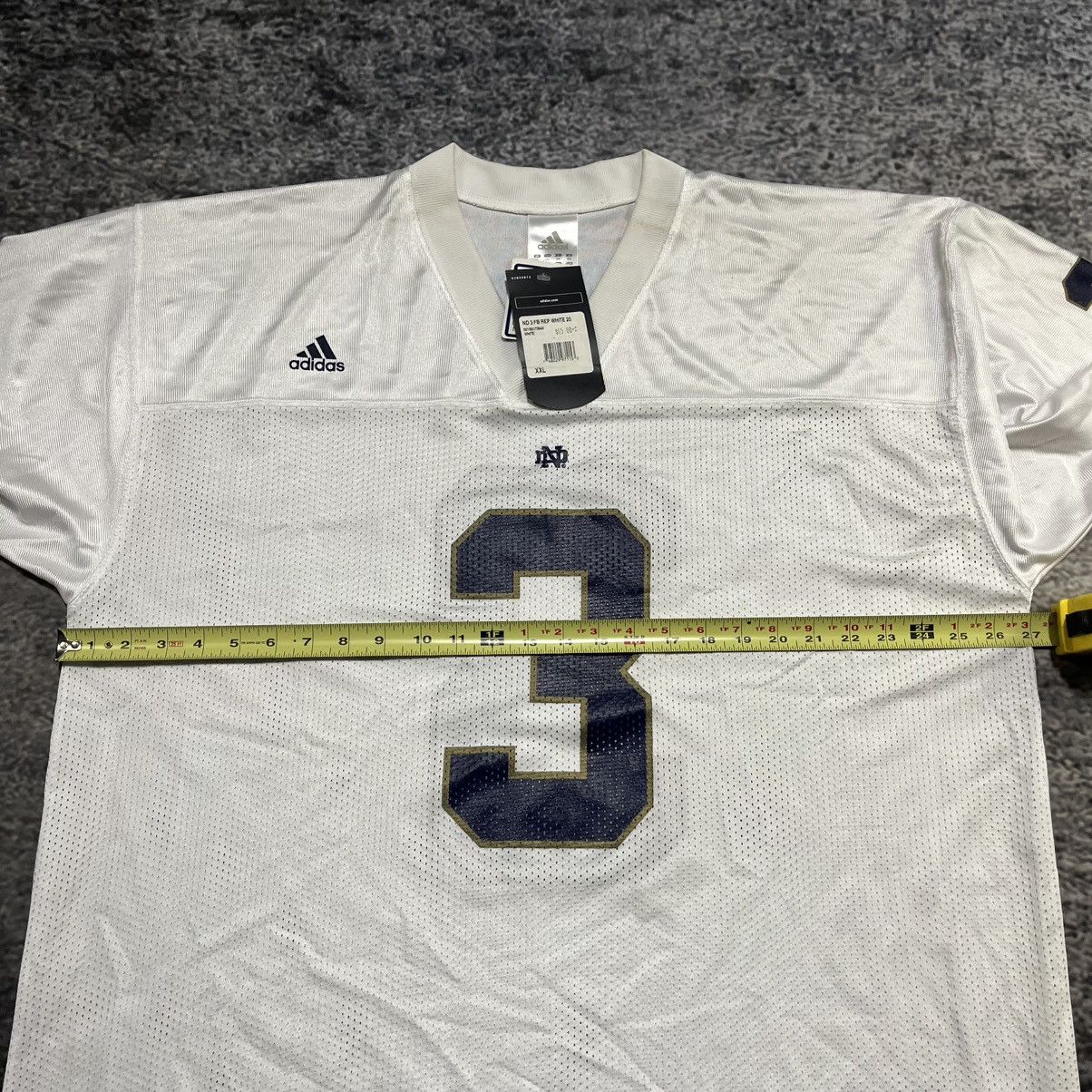 Adidas Vintage Adidas Notre Dame Fighting Irish Jersey #3 Away XXL Size US XXL / EU 58 / 5 - 11 Thumbnail