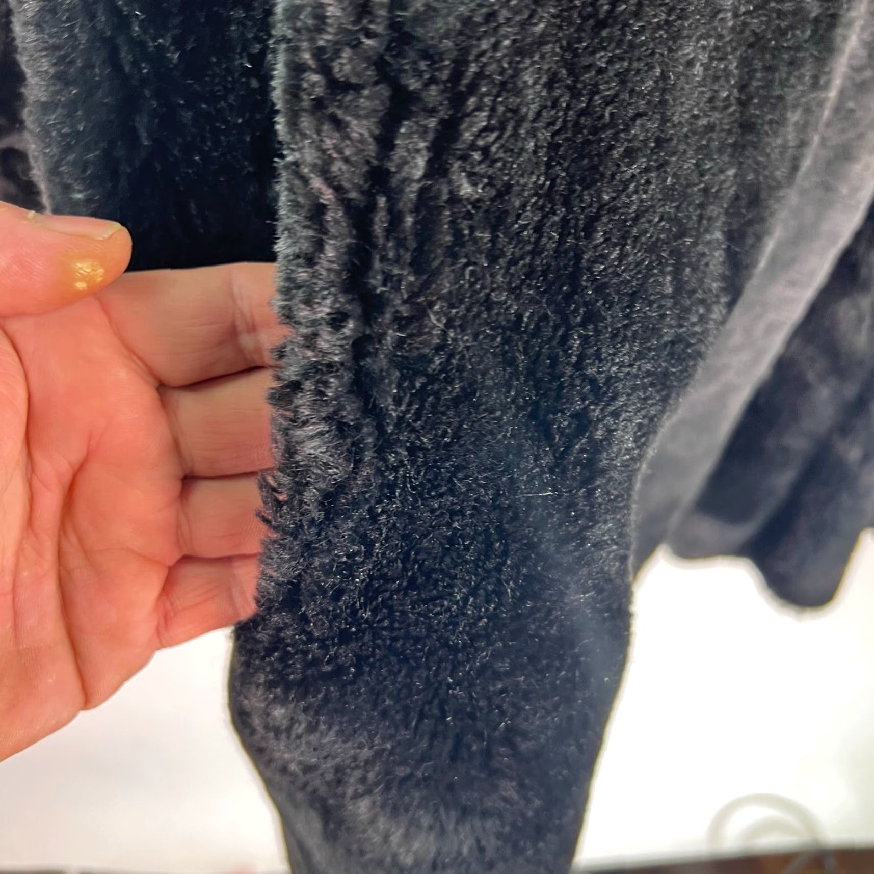 Vintage VINTAGE J Percy Women's Faux Fur Coat 1970s Soft Warm Black Size 2XL Size XXL / US 16-18 / IT 52-54 - 4 Thumbnail