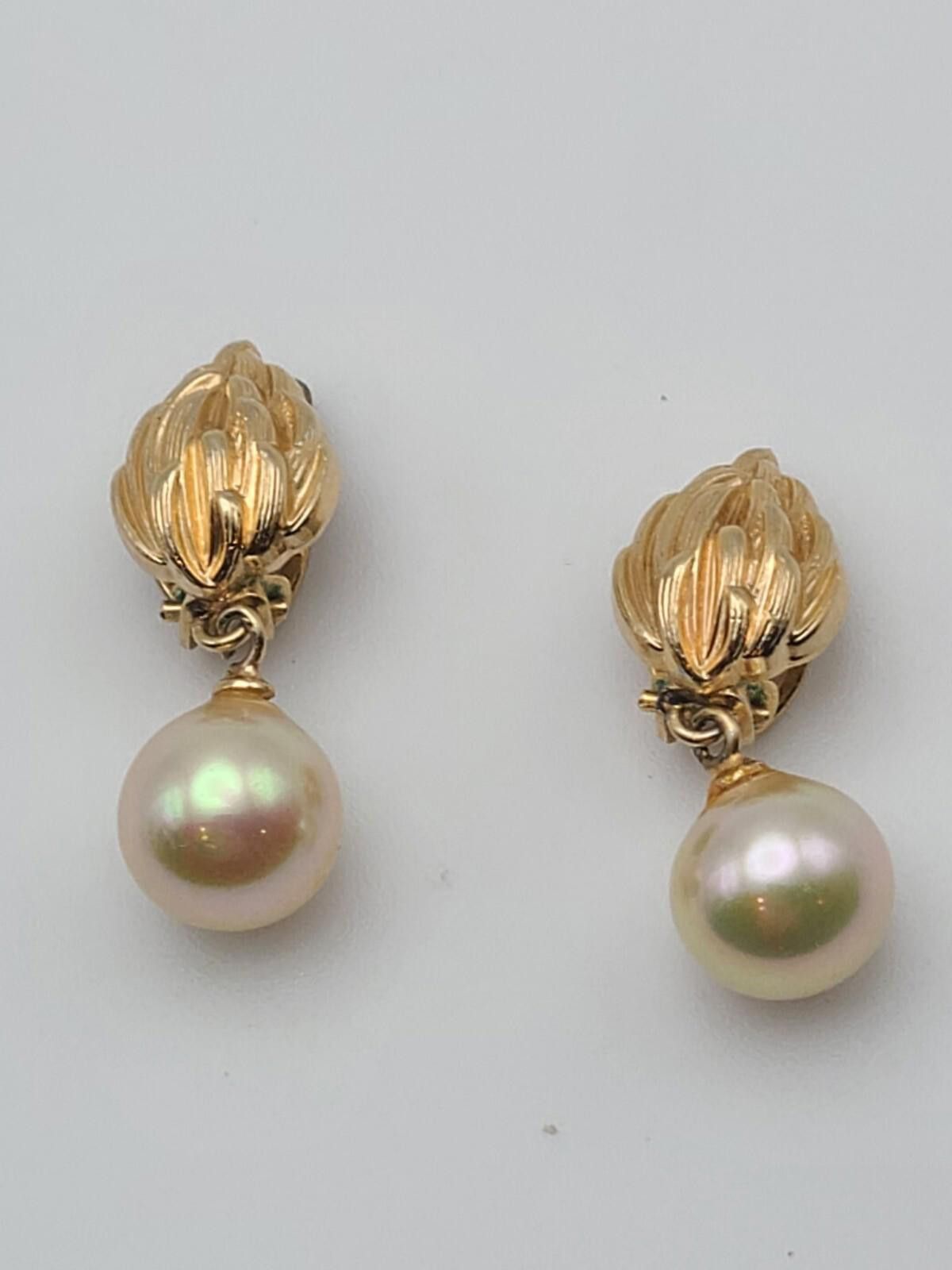 Dior Grossé for Dior 1965 Pearl and Flame Clip Earrings Size ONE SIZE - 1 Thumbnail