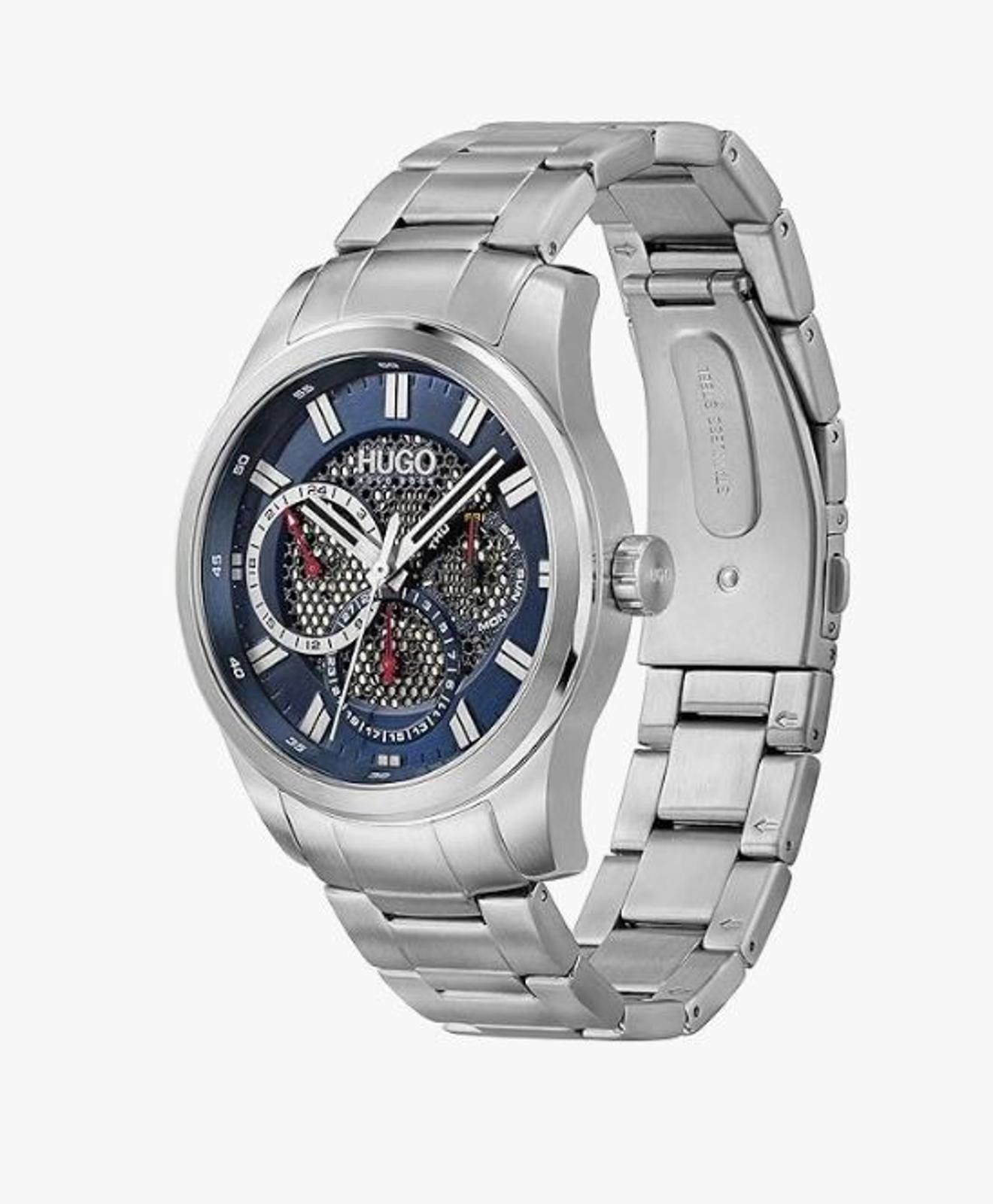 Hugo Boss HUGO BOSS 1530191 BLUE DIAL SKELETON MULTIFUNCTION WATCH Size ONE SIZE - 2 Thumbnail