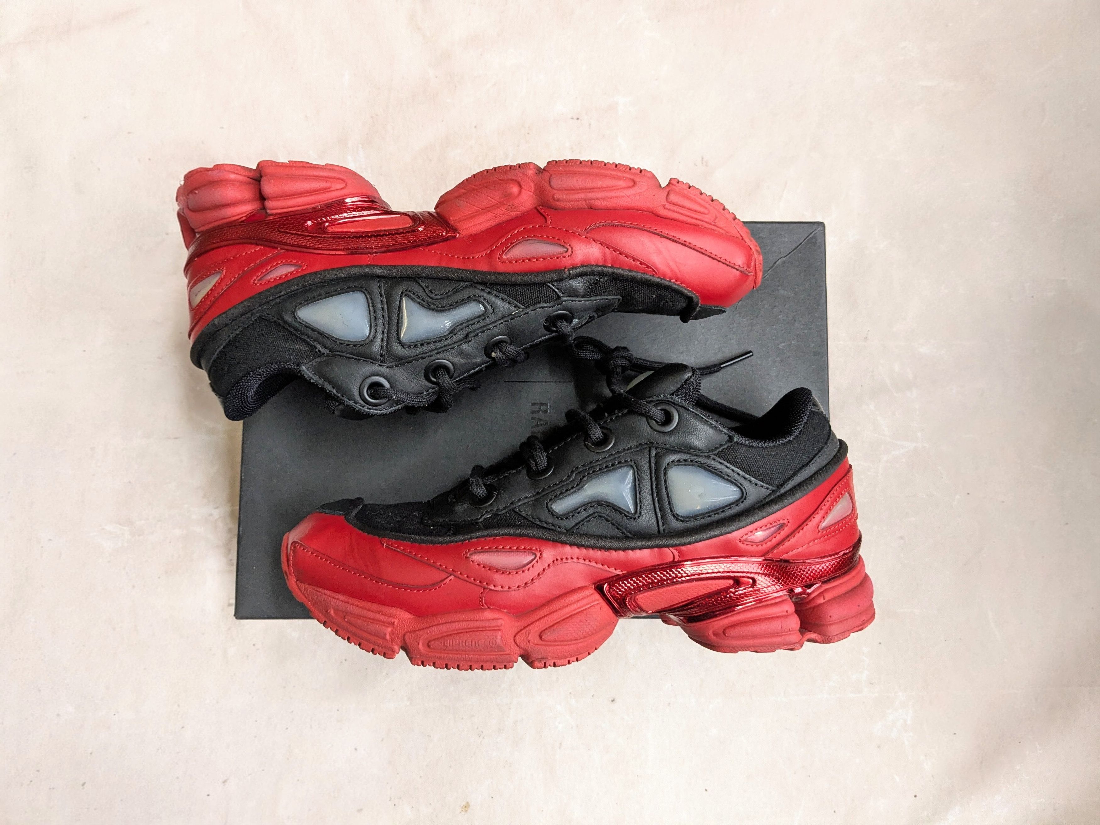 Raf Simons Adidas Raf Simons Ozweego 3 Black Scarlet DA8775 Black 7 Size US 7 / EU 40 - 1 Thumbnail