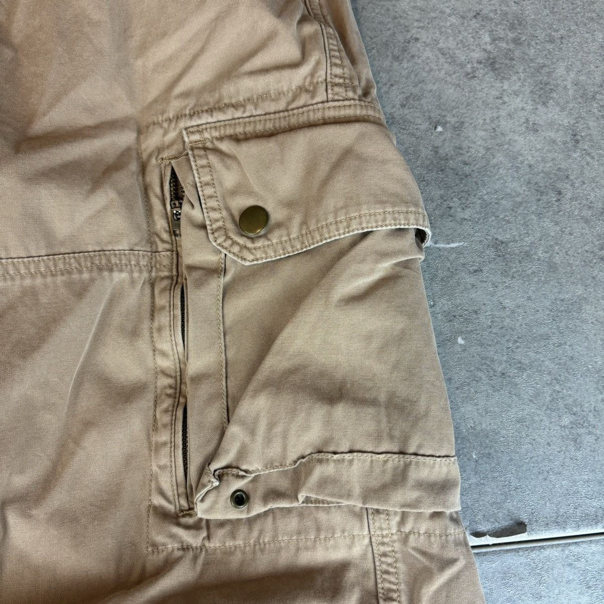 Other Y2k Ruff Hewn Brown Cargo Pants Mens 34x32 Size US 34 / EU 50 - 3 Thumbnail