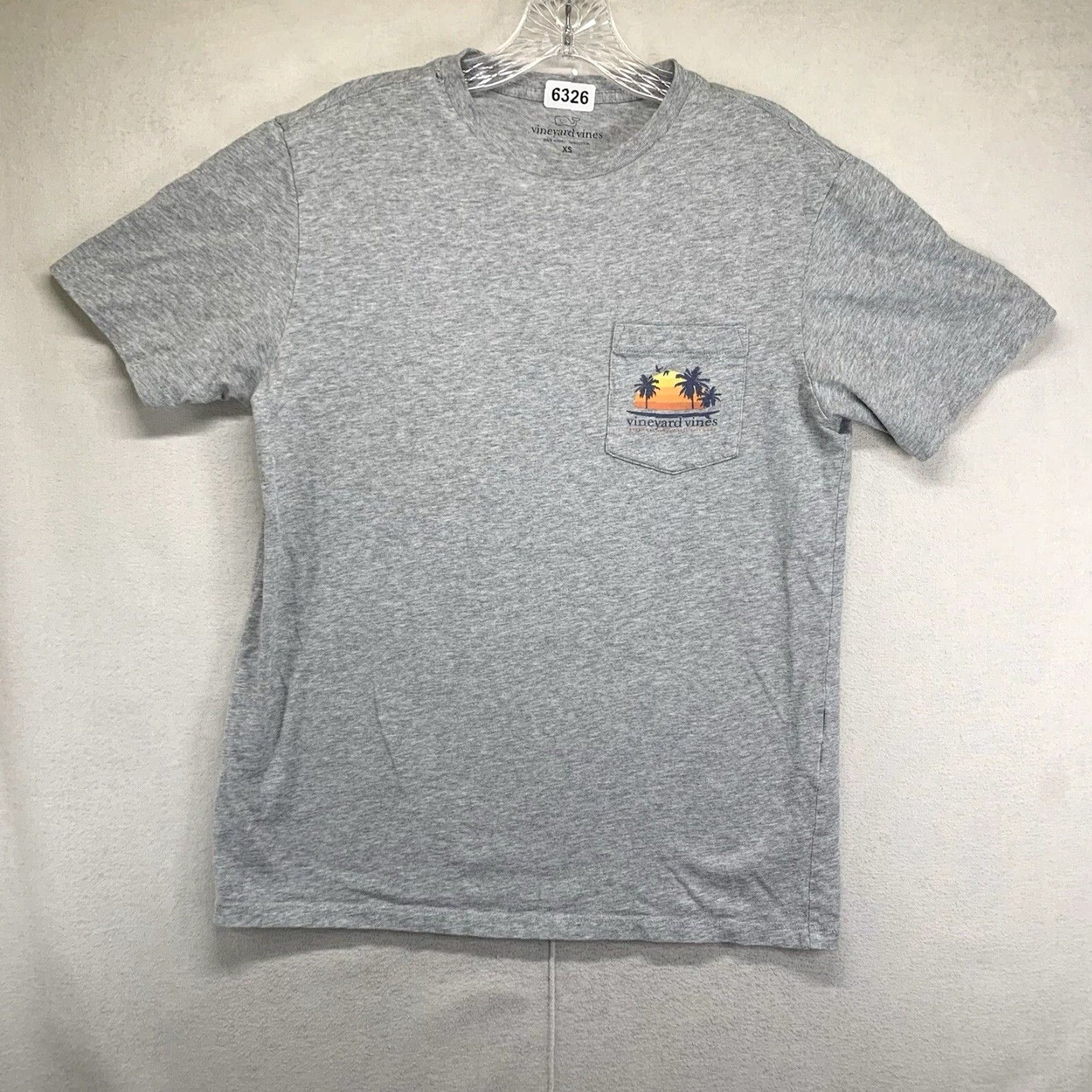 Vineyard Vines VINEYARD VINES Graphic T-Shirt Mens XS Faded Sunset Palms Gray Cotton Beach Preppy Size US XS / EU 42 / 0 - 3 Thumbnail