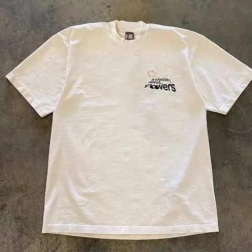 VIBE Mizuki x Miku Washed retro white floral print loose tee Size US L / EU 52-54 / 3 - 6 Thumbnail