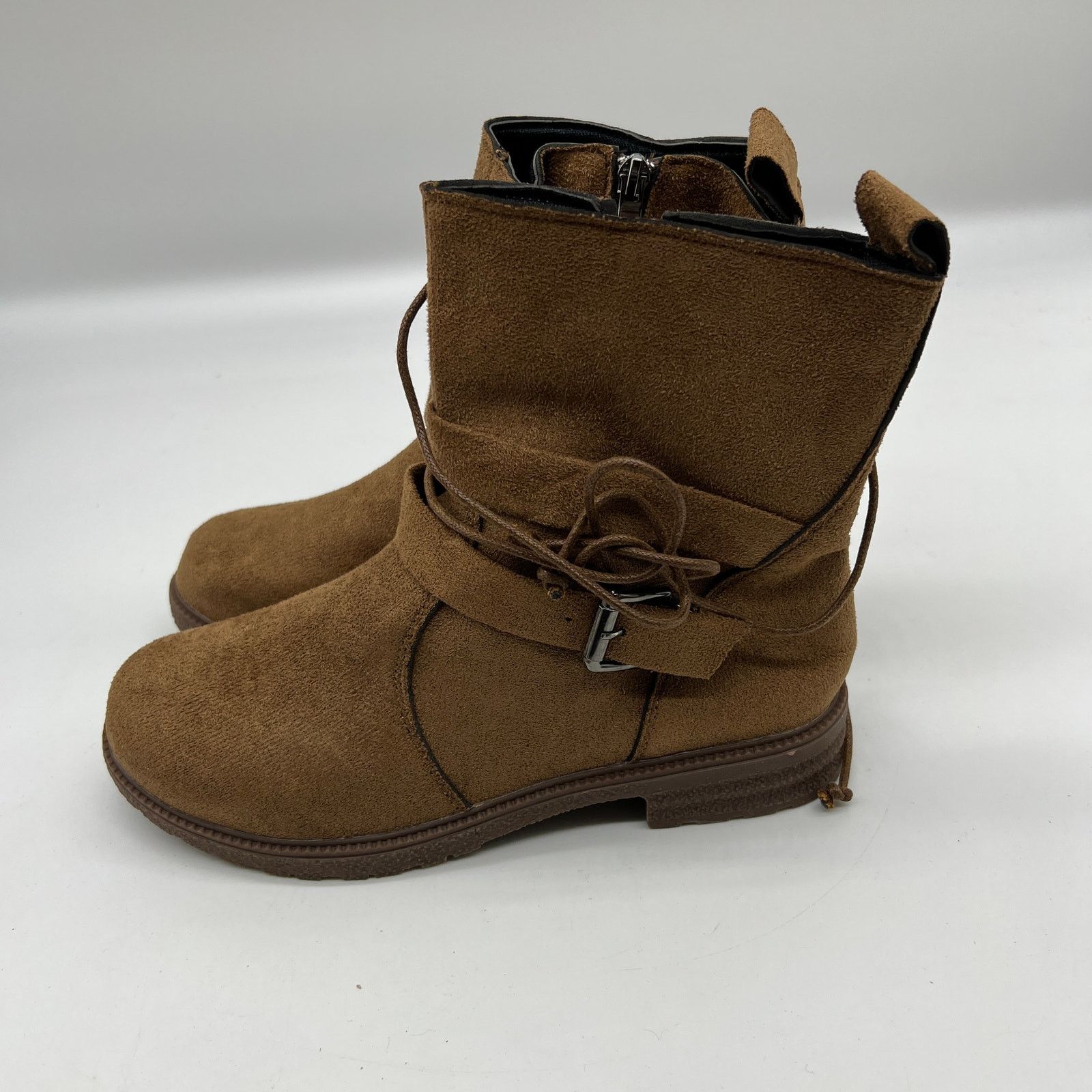 Other Womens Western Zip up Booties Brown Cowboy Boots Size US 7 / IT 37 - 3 Thumbnail