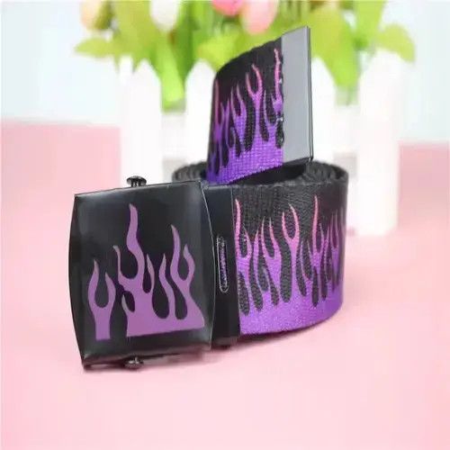 Other Flame Print Belt Size ONE SIZE - 2 Thumbnail