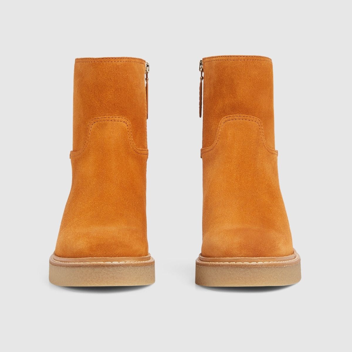 Gucci oc11z1025 Slim Horsebit Ankle Boots in Brown Size US 10.5 / IT 40.5 - 4 Thumbnail