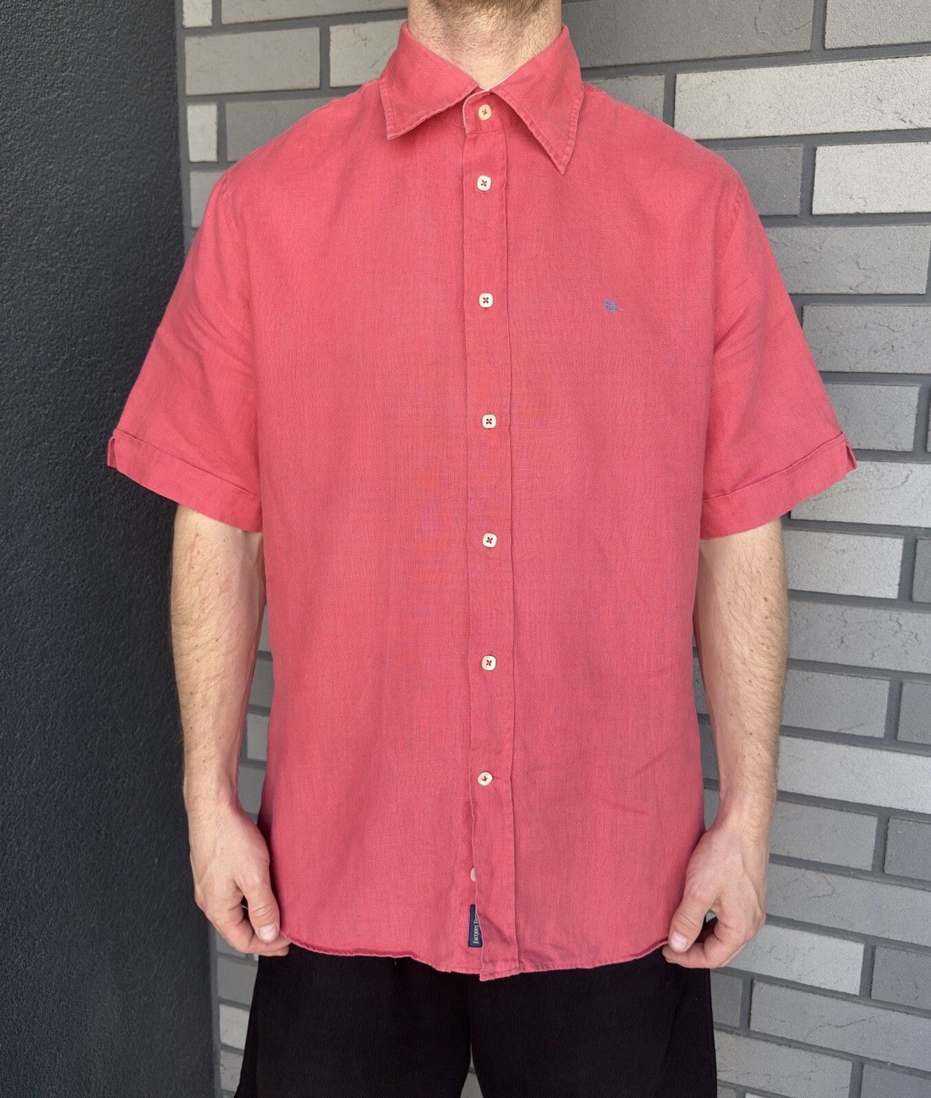 Vintage Jacques Britt 100 % Linen Shirt Mens size M Size US M / EU 48-50 / 2 - 1 Thumbnail