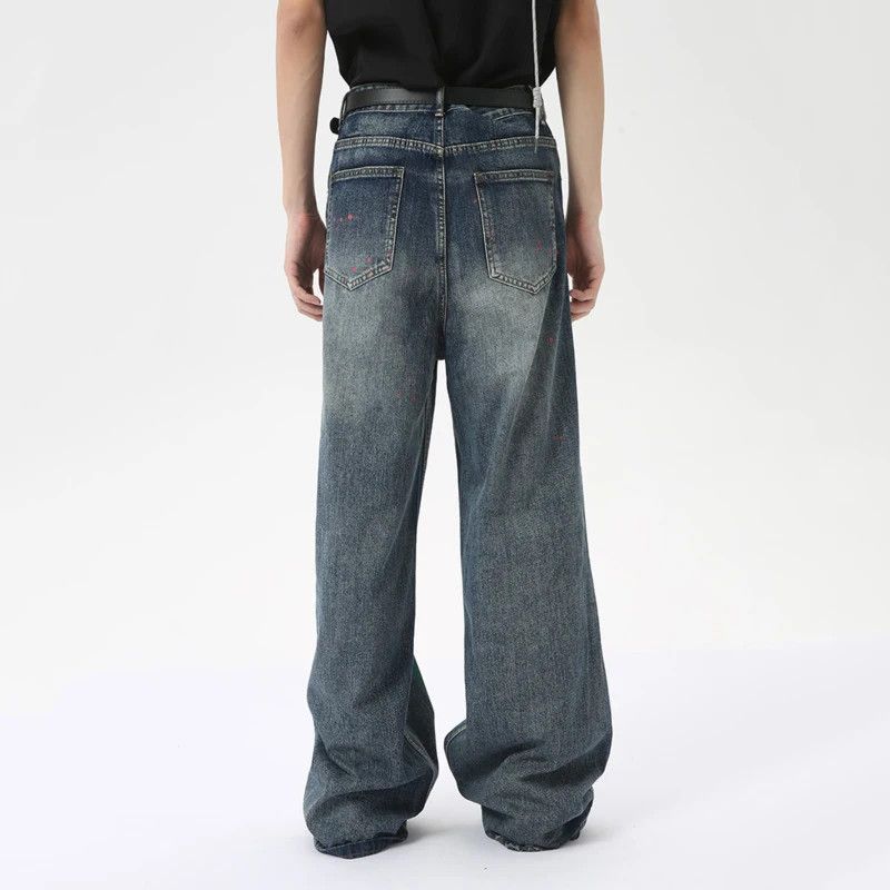 Jean × Vintage Casual Graffiti Jeans Size US 31 - 5 Thumbnail