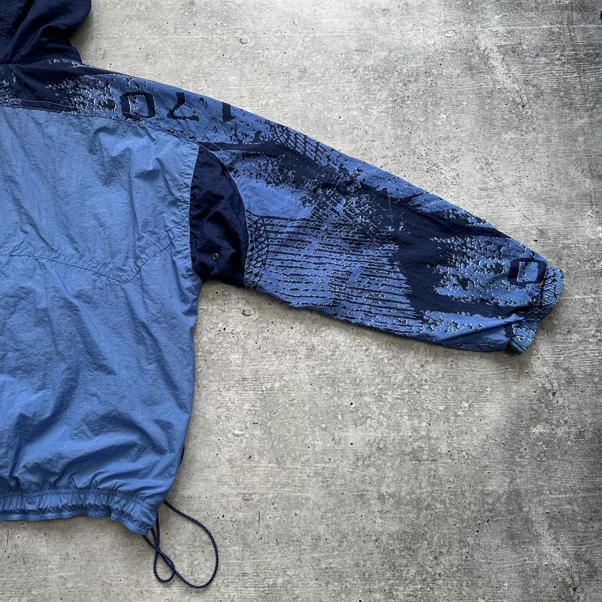 Vintage 90s Nike 1/4 Zip Hooded Windbreaker Jacket Anorak