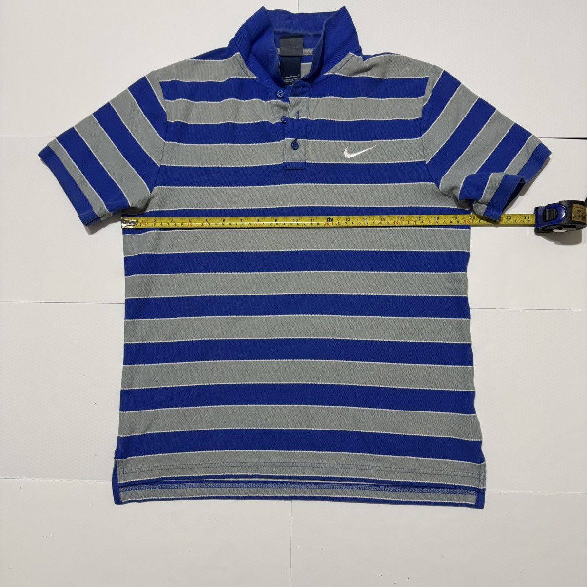Nike Nike Sportswear Polo Shirt Men's Striped Embroidered Size L Size US L / EU 52-54 / 3 - 3 Thumbnail