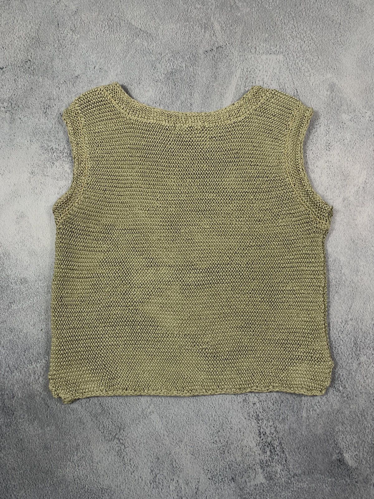 Japanese Brand × Vintage Vintage Y2K style knitted stretched vest streetwear Japanese Size M / US 6-8 / IT 42-44 - 6 Thumbnail