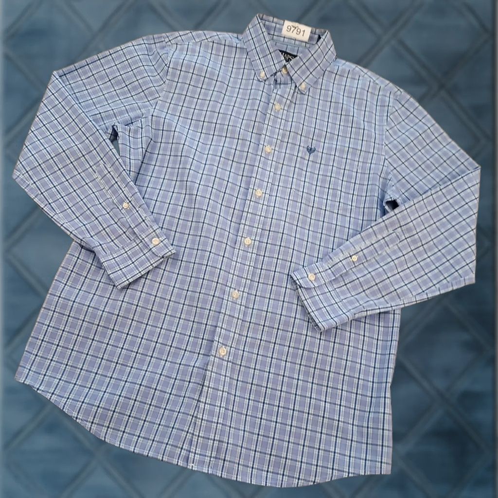 Chaps Chaps Shirt Mens Medium Purple Lavender Plaid Long Sleeve Button Down Easy Care Size US M / EU 48-50 / 2 - 1 Thumbnail