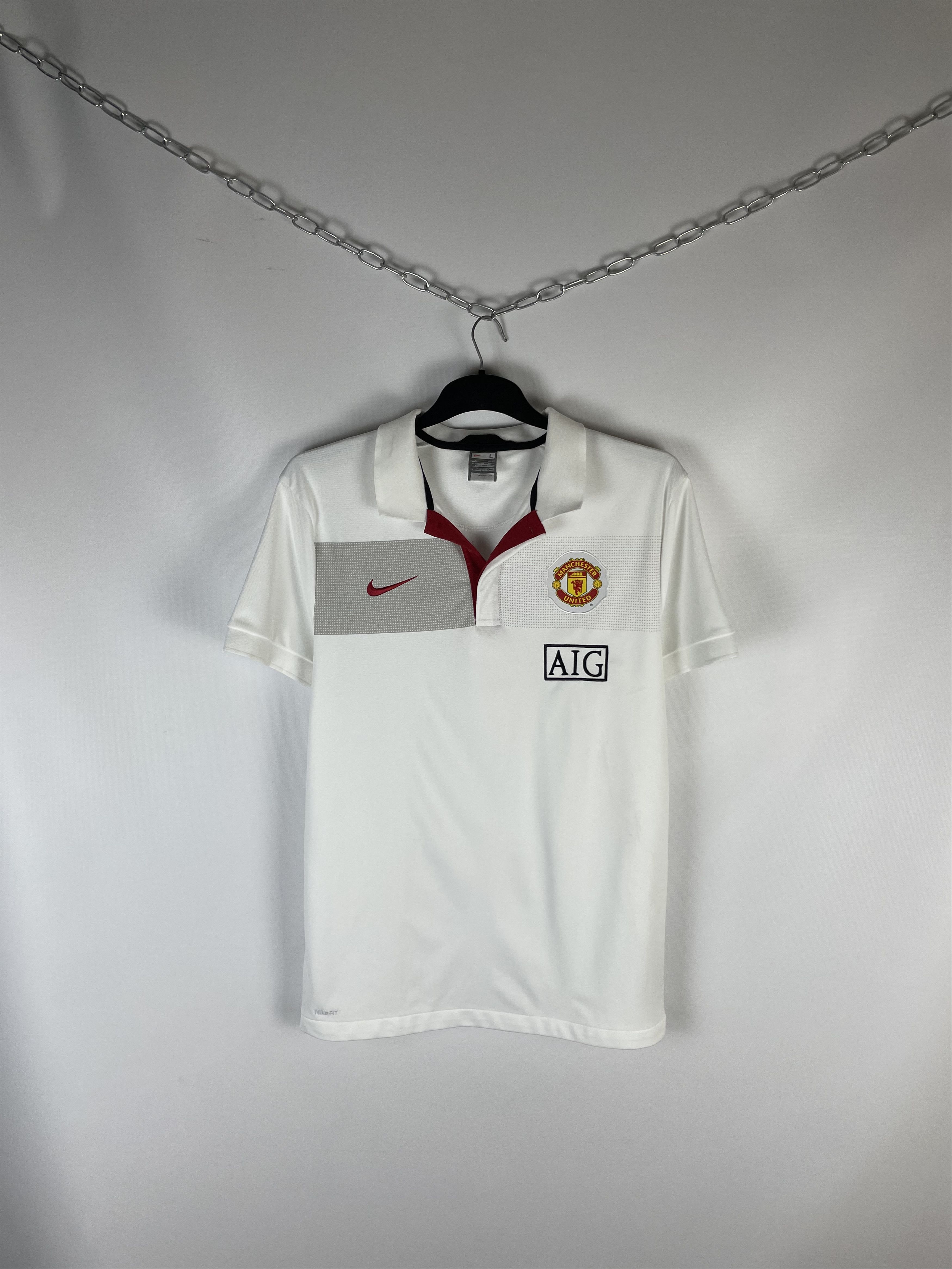 Nike × Vintage Manctester United England Nike Total 90 Polo Shirt