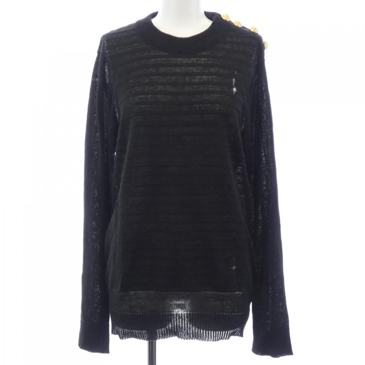 Balmain Balmain Balmain Knitwear Textile Tops S7H6654M010 DUTY FREE for USA Size ONE SIZE - 1 Thumbnail