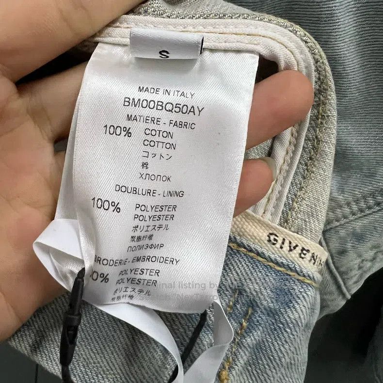 Givenchy Givenchy Bleach Washed Denim Jacket Size US S / EU 44-46 / 1 - 4 Thumbnail