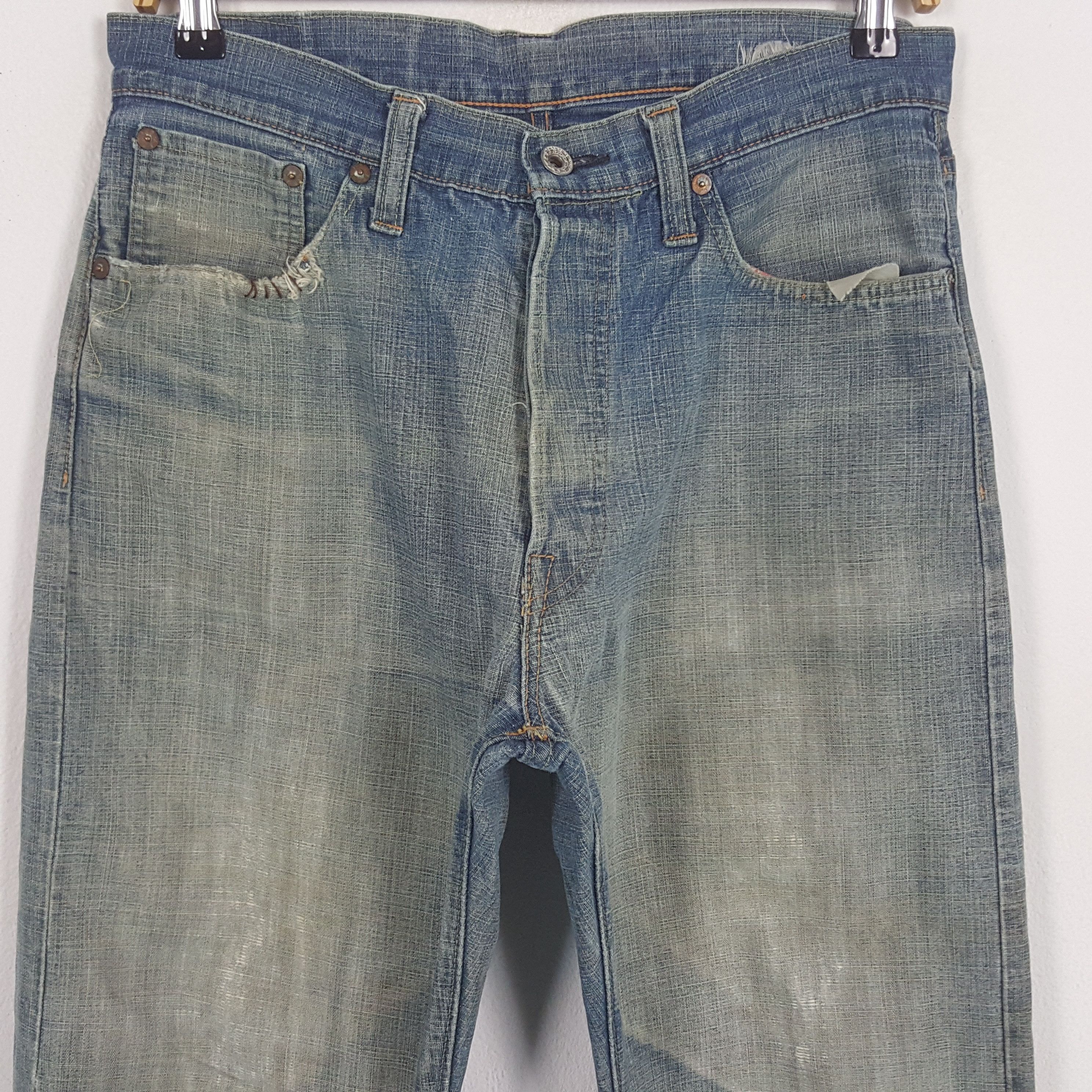Sugar Cane × Vintage Vintage Sugar Cane Selvedge Japanese Distressed Denim Jeans Size US 31 - 2 Thumbnail