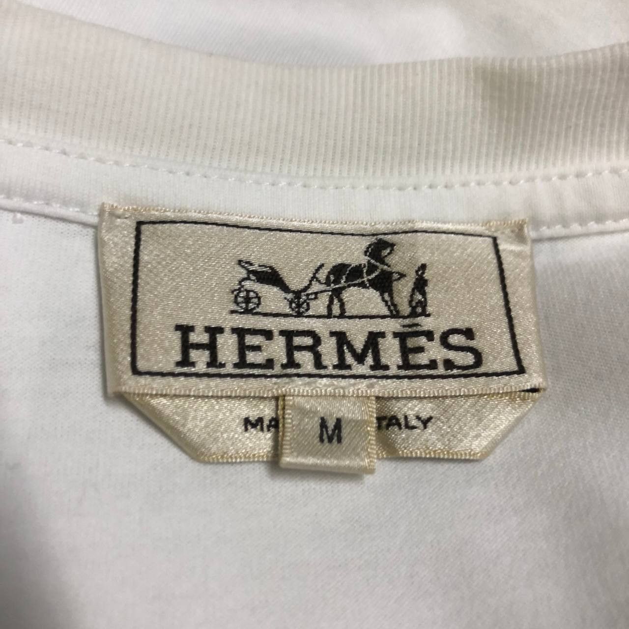 Hermes Hermes Blanc Mors Tee Size US S / EU 44-46 / 1 - 5 Thumbnail