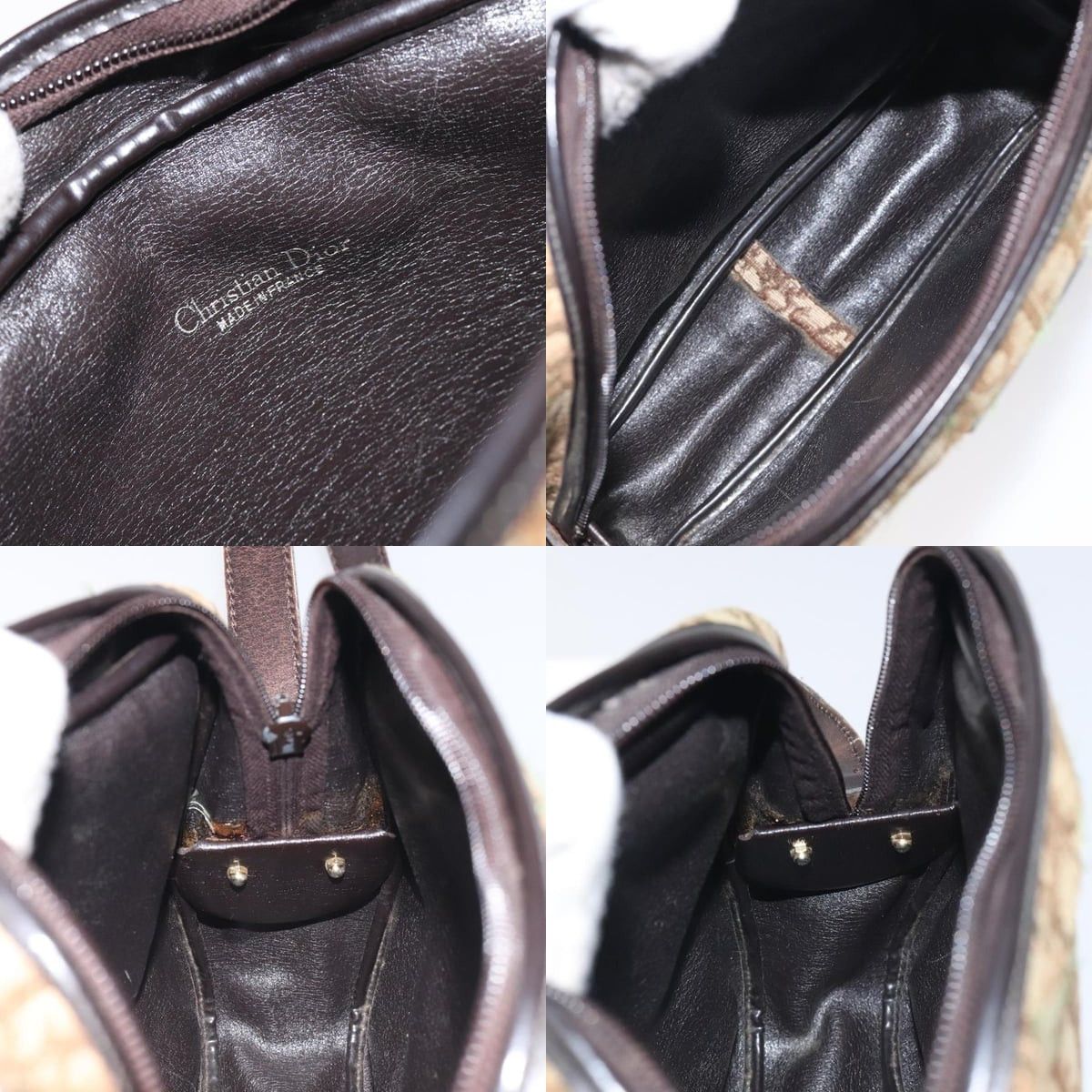 Dior DIOR Trotter Canvas Shoulder Bag Brown Gold Size ONE SIZE - 12 Thumbnail