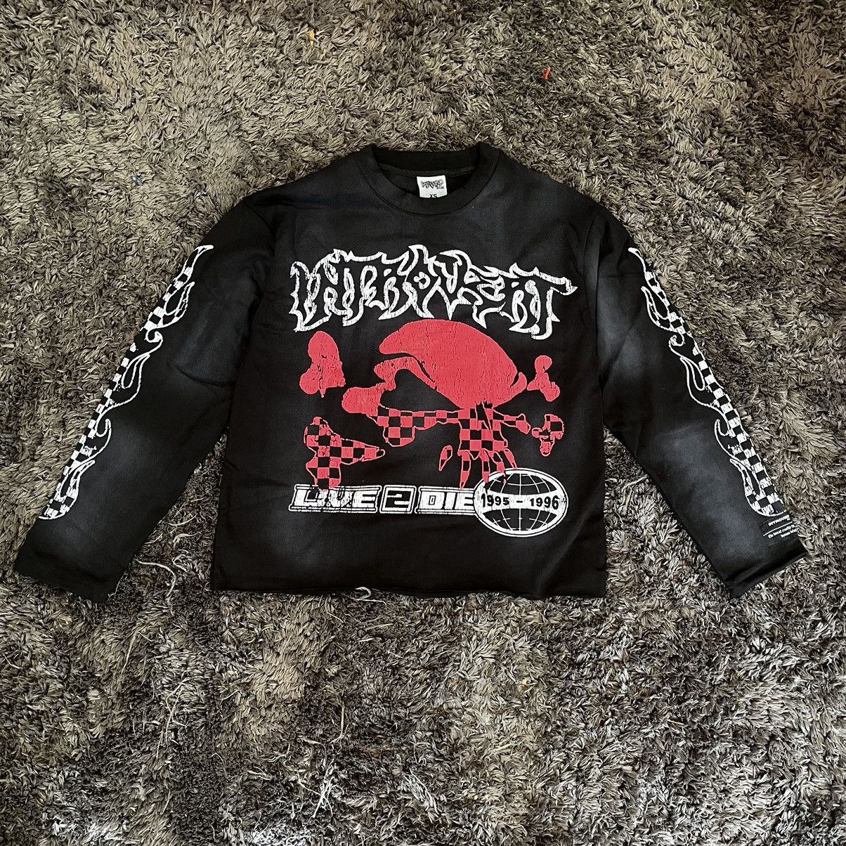 Japanese Brand Introvert Studios “Live 2 Die” Vintage Longsleeve Size US M / EU 48-50 / 2 - 1 Thumbnail