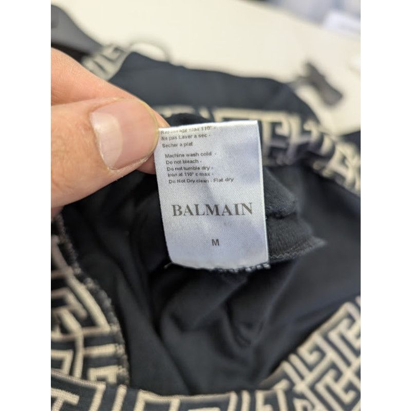 Balmain o1rshd1 Crewneck Sweatshirt in Black Size US M / EU 48-50 / 2 - 18 Thumbnail