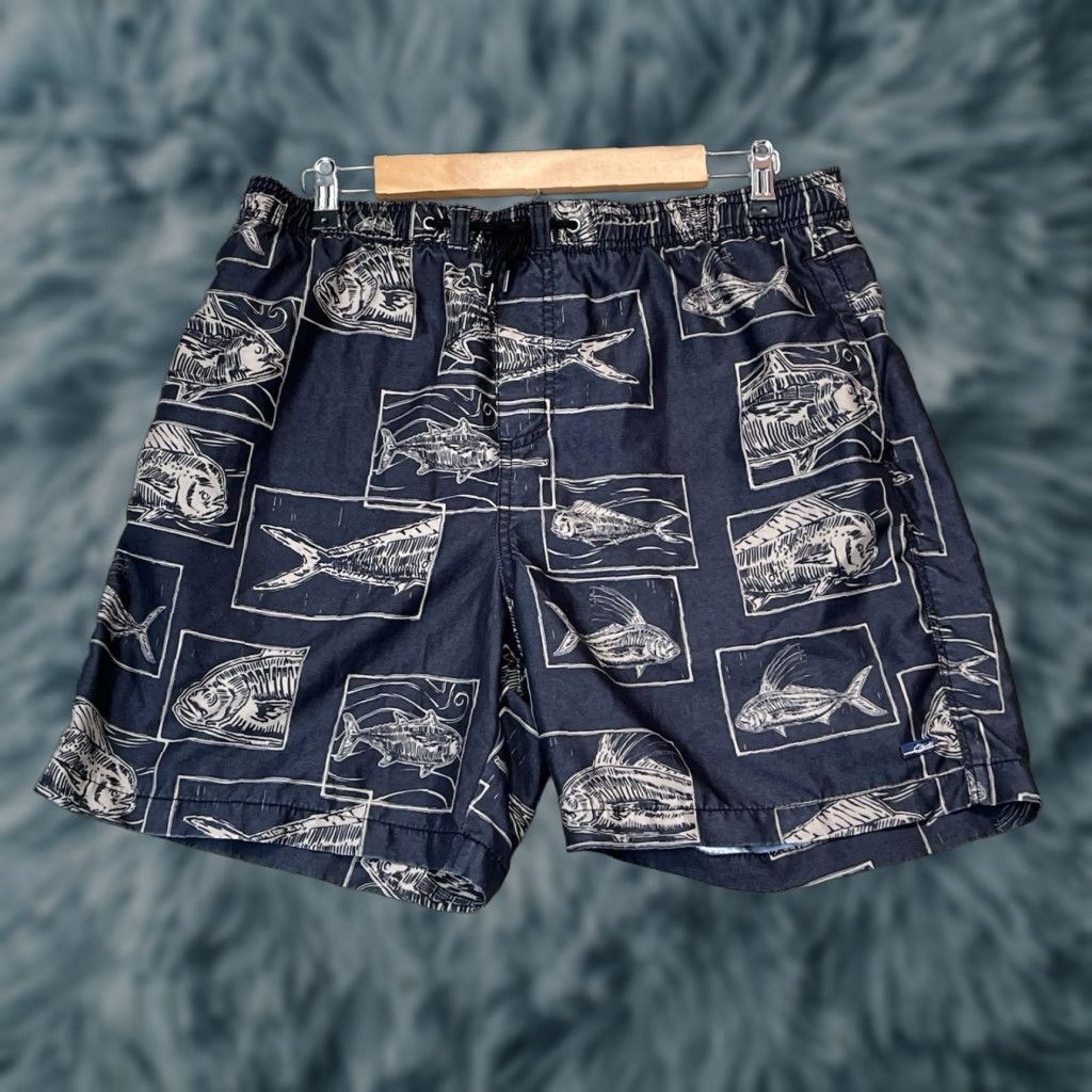 O'Neill VINTAGE O'Neill Board Shorts Men Surf Beach 100% Polyester Stretch Black Size L Short Bottom Camping Swimwear Size US 33 - 1 Thumbnail